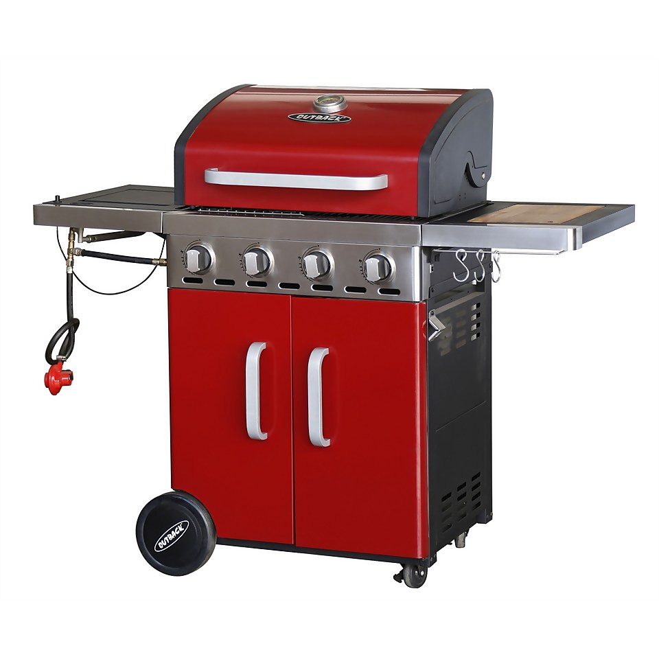Outback Saturn Hybrid 4 Burner Gas BBQ Homebase