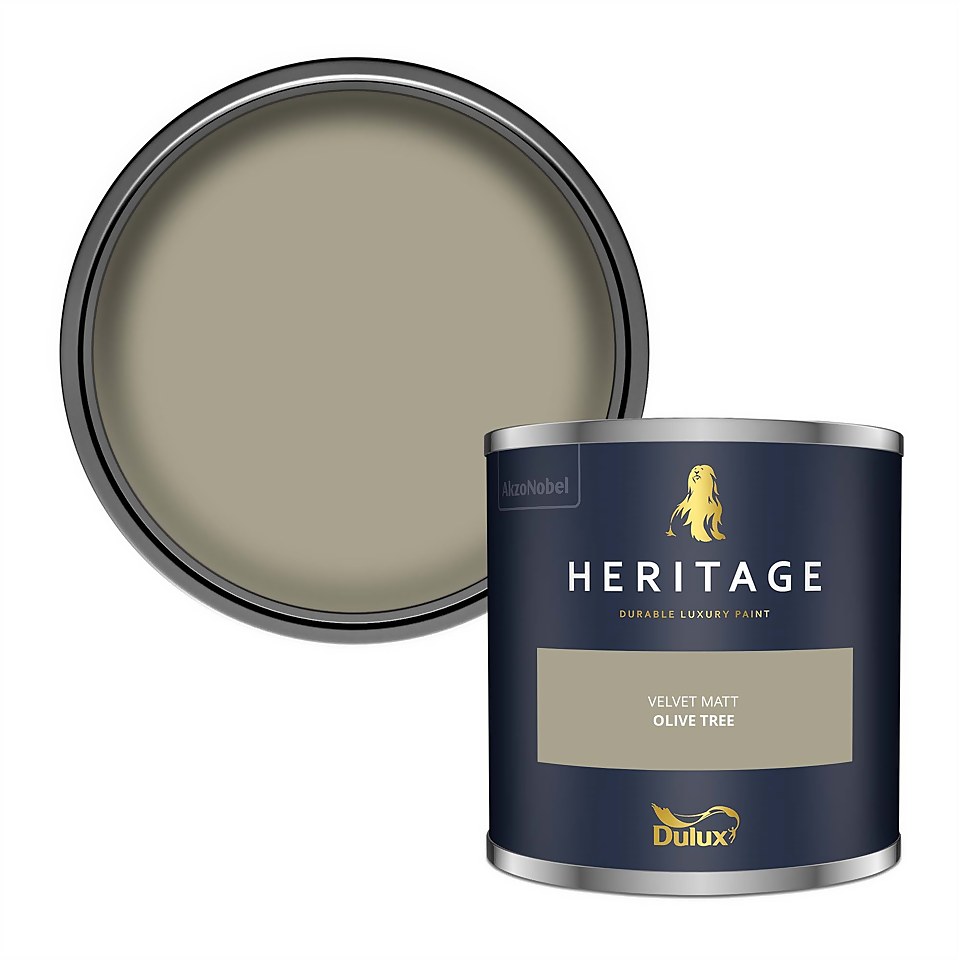 Dulux Heritage Colour Tester - Olive Tree - 125ml | Homebase