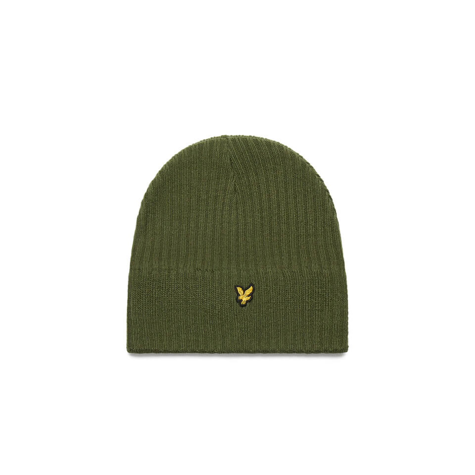 Knitted Ribbed Olive Beanie | Lyle 