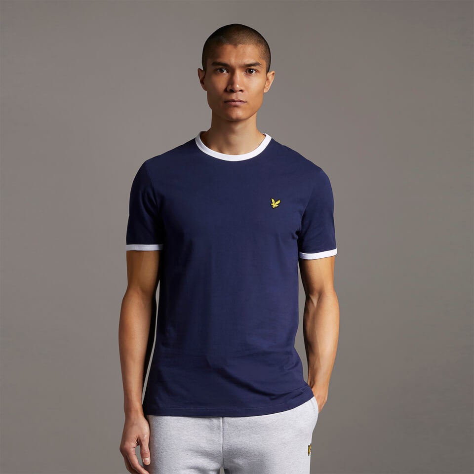 Ringer T-Shirt | Navy/ White | Lyle \u0026 