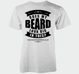 beard meats food shirt men