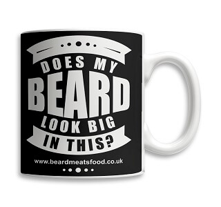 beard mug meats food does look big