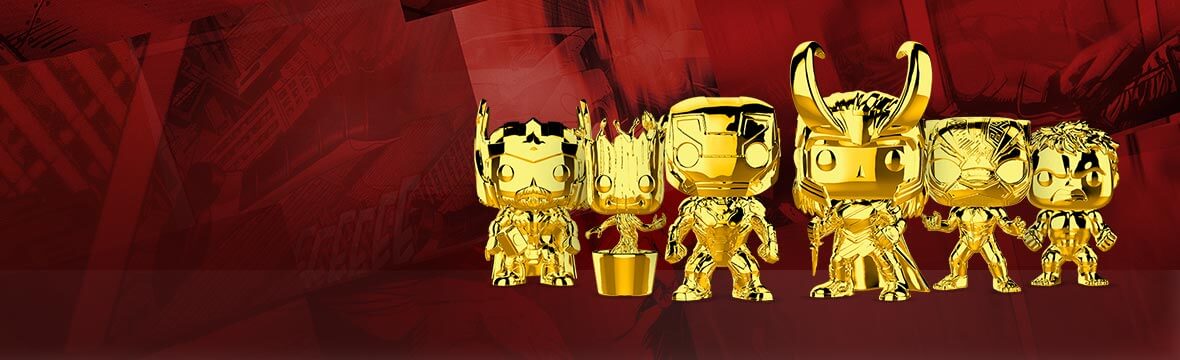 marvel gold pop vinyl