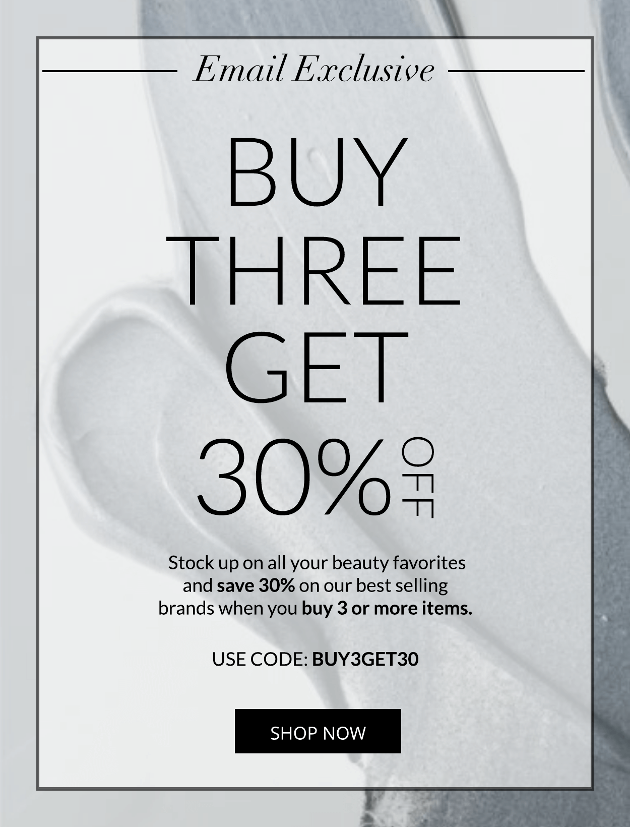 Buy Three Get 30% off