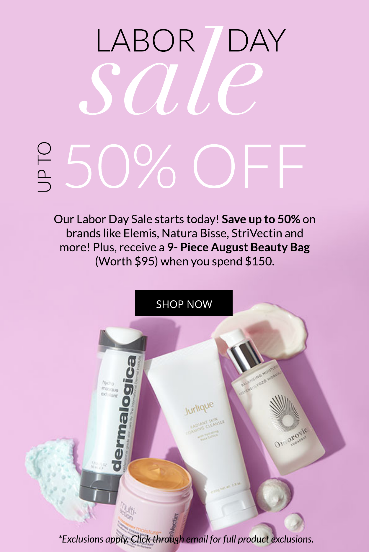 Labor day Sale Starts Now! Up to 50% off