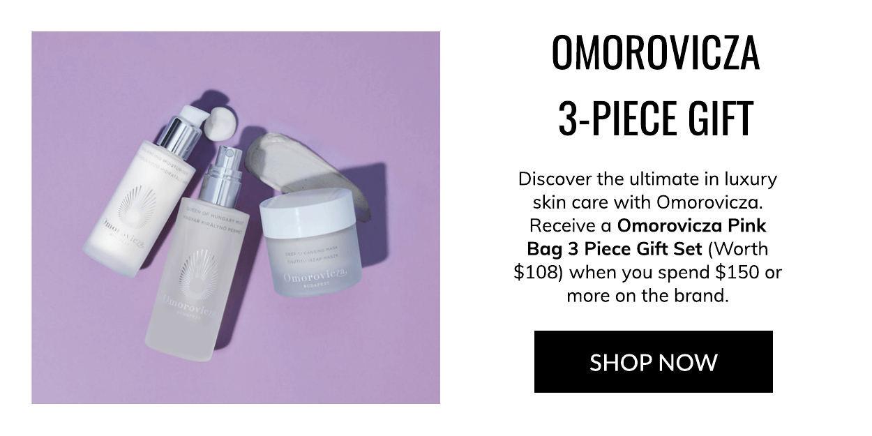 FREE Omorovicza Pink Bag 3 Piece Gift Set (Worth $108)