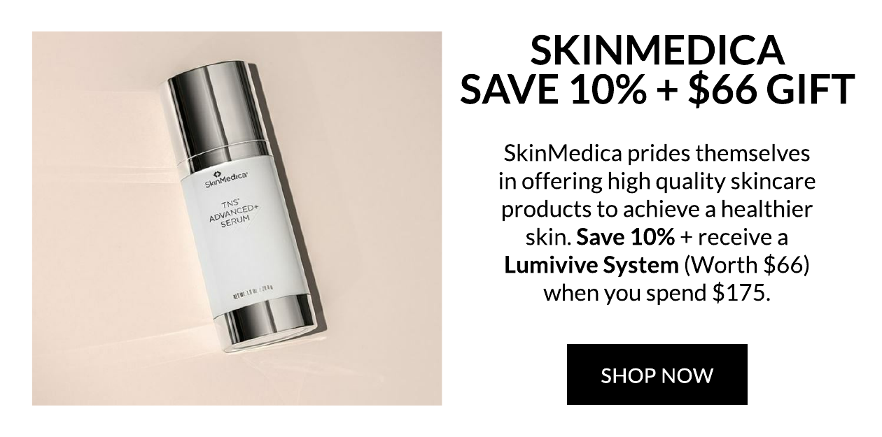 SkinMedica save 10% + $66 Gift