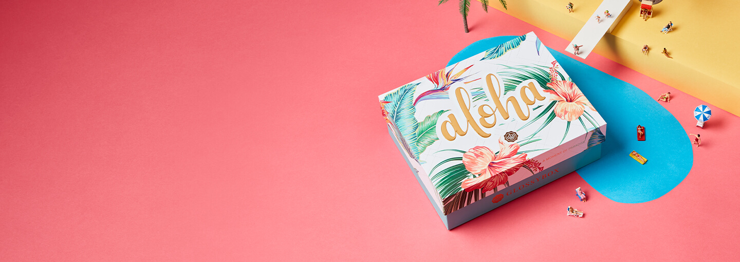 GLOSSYBOX July Aloha Edition - Subscribe today and receive first box for $16 - Use Code: ALOHA16