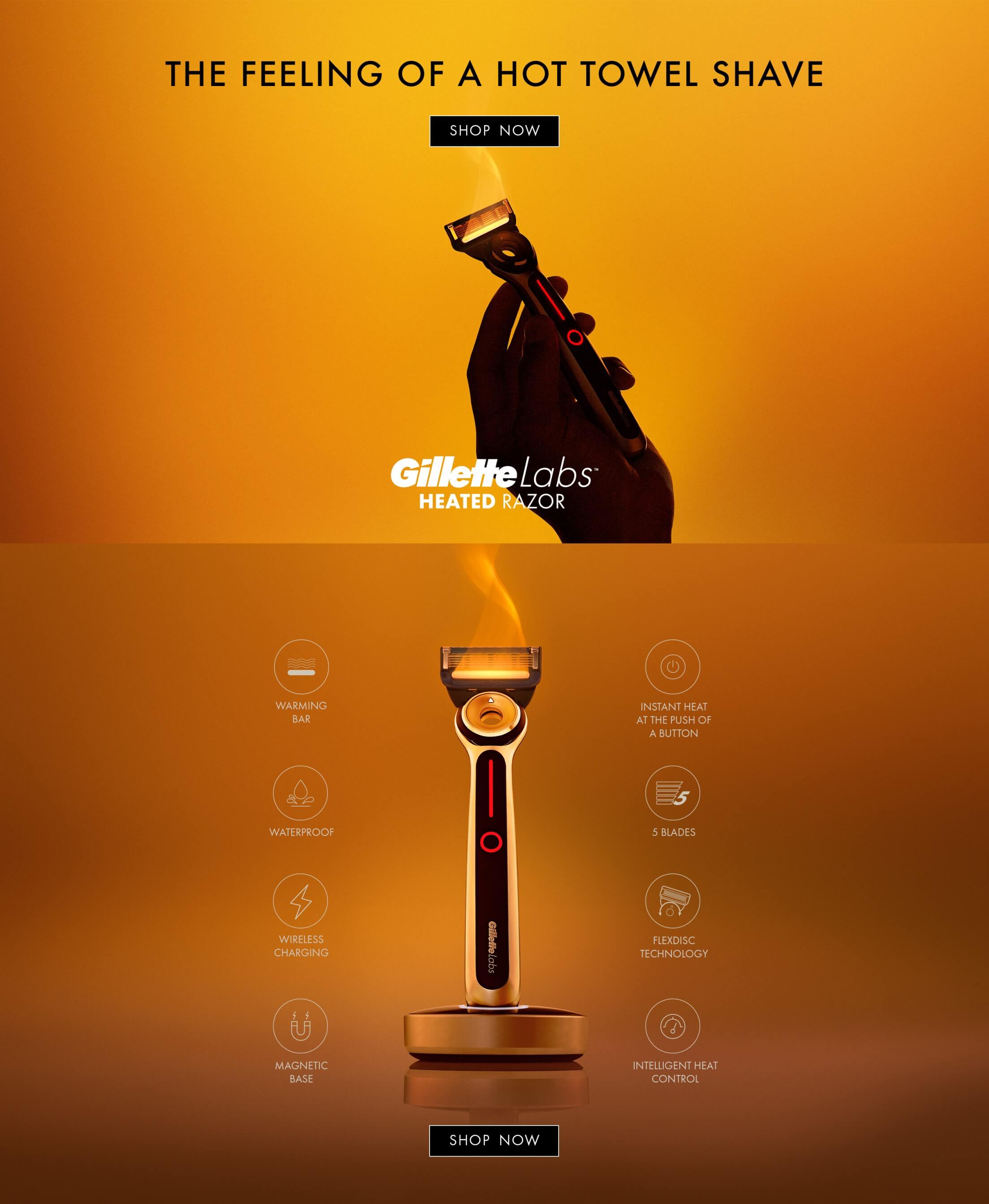 Gillette Heated Razor Reinvent your Shave Gillette UK