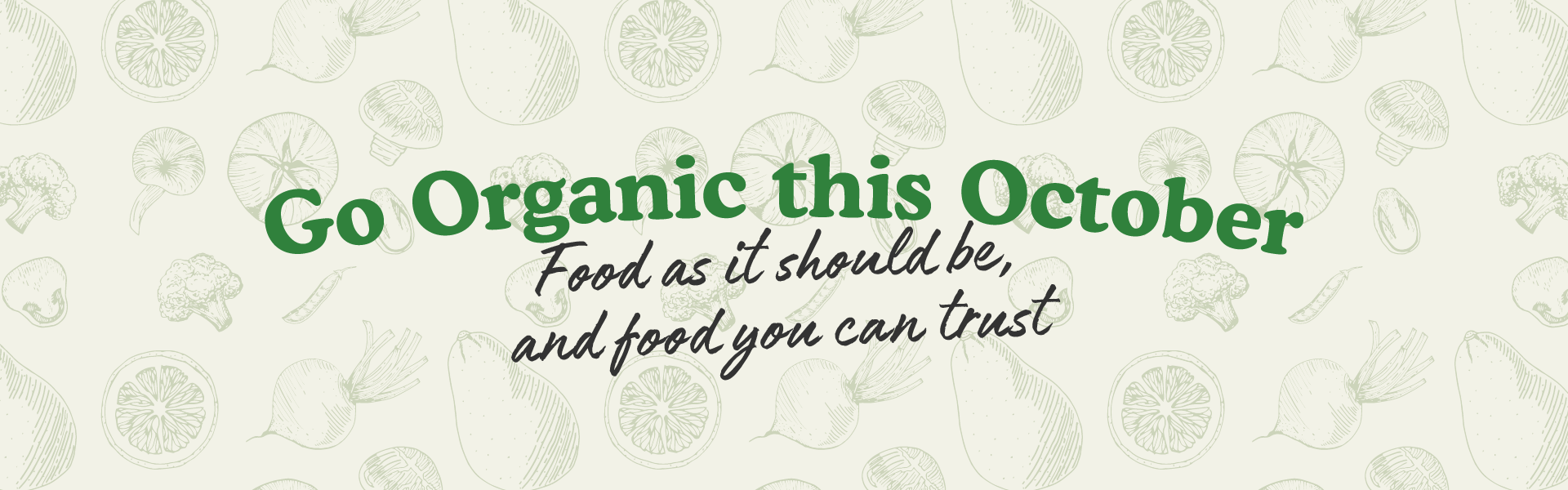 Go Organic This October