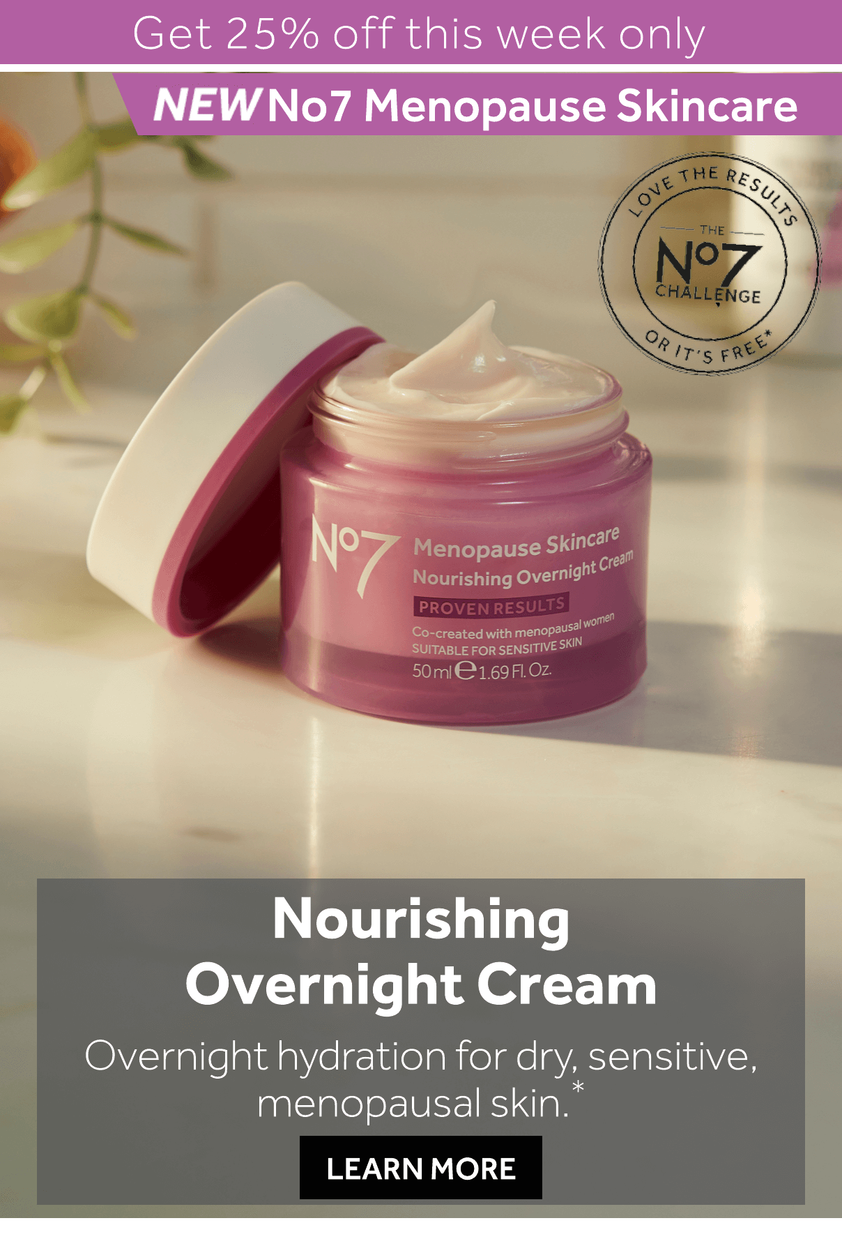 The Perfect Overnight Cream for Menopausal Skin No7 Beauty UK