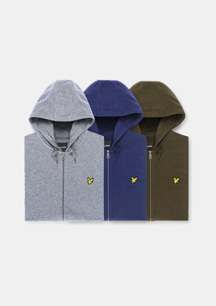 lyle and scott micro zip moletom com capuz