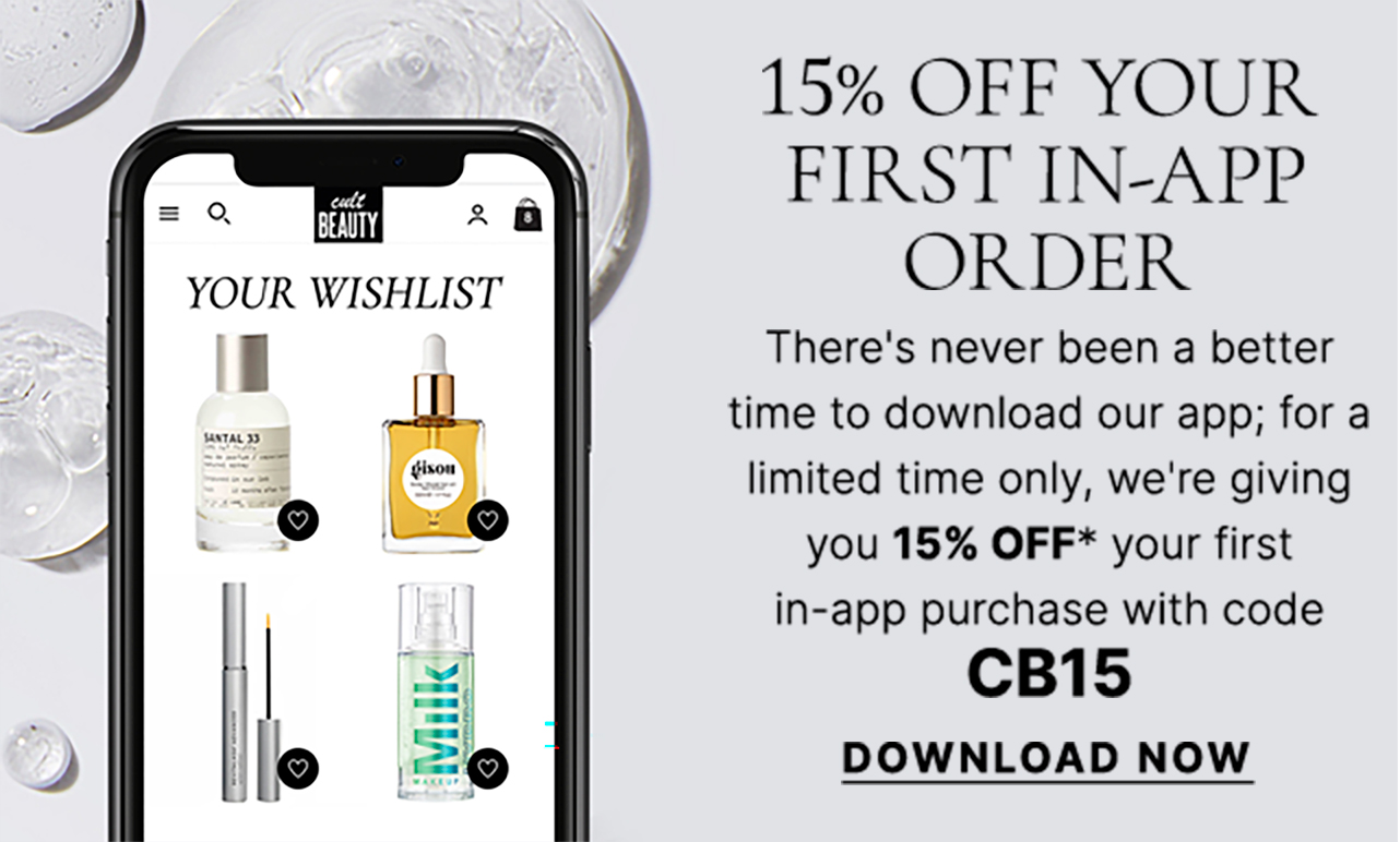 15% OFF YOUR FIRST IN-APP ORDER There's never been a better time to download our app; for a limited time only, we're giving you 15% OFF* your first in-app purchase with code CB15. DOWNLOAD NOW
