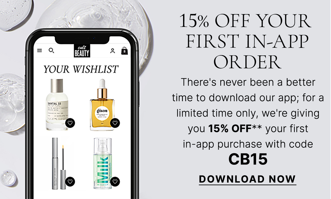 15% OFF YOUR FIRST IN-APP ORDER