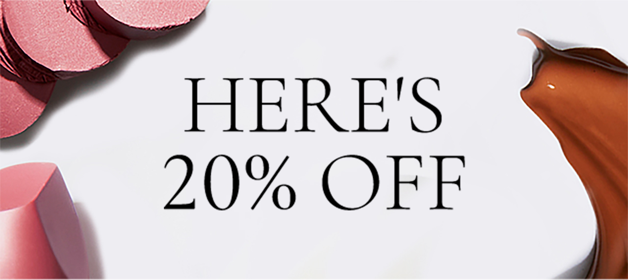  HERE'S 20% OFF 