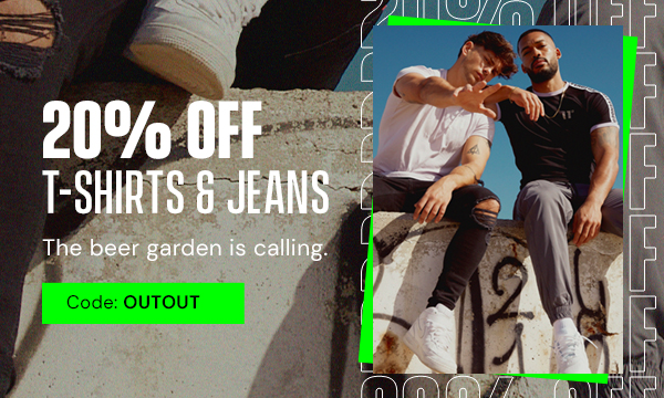 20% off T-Shirts & Jeans