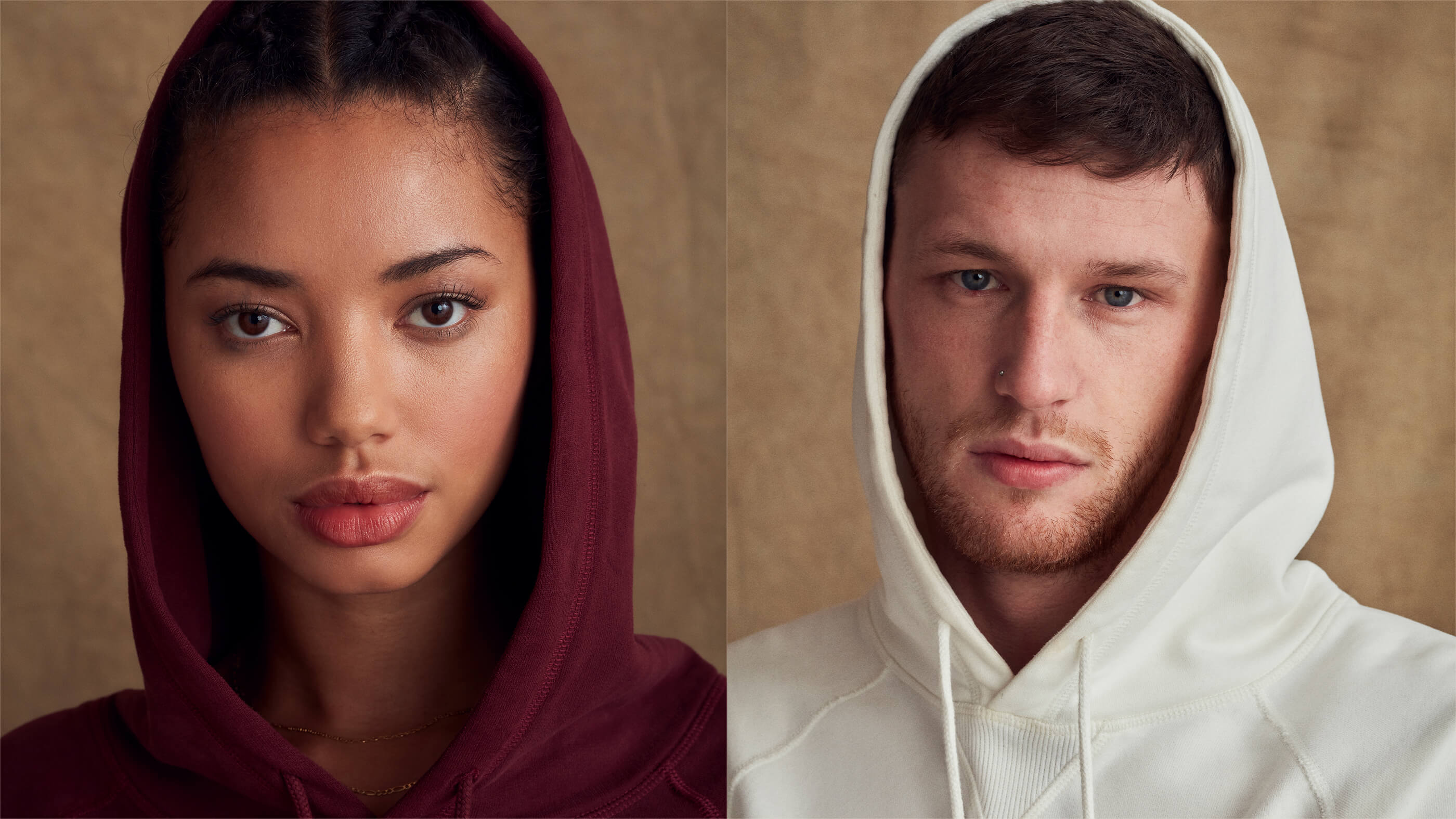 Close up of models wearing ultimate hoodies