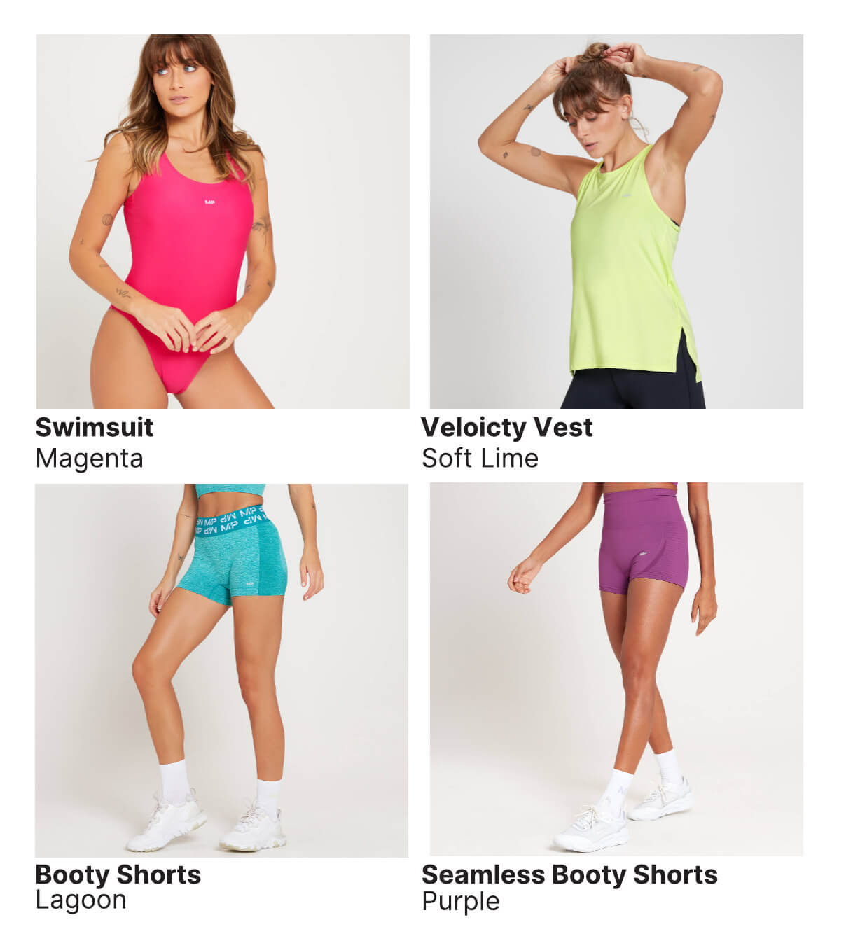 MP Women's Shape Seamless Booty Shorts - Lagoon