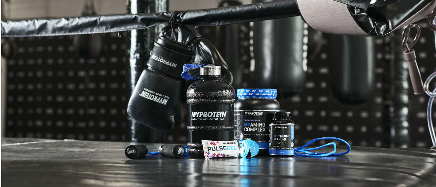 Myprotein proizvodi savršen za boks i borilačkim sportovima incuding preworkout mješavine i proteinske napitke