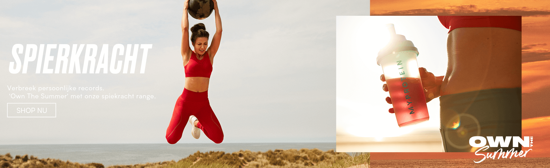 Myprotein Summer goals- muscle & strength banner