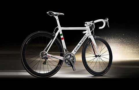 White Colnago bike