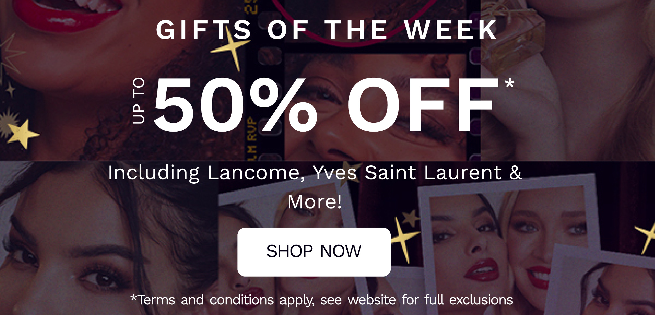 UP TO 50 PERCENT OFF GIFTS OF THE WEEK