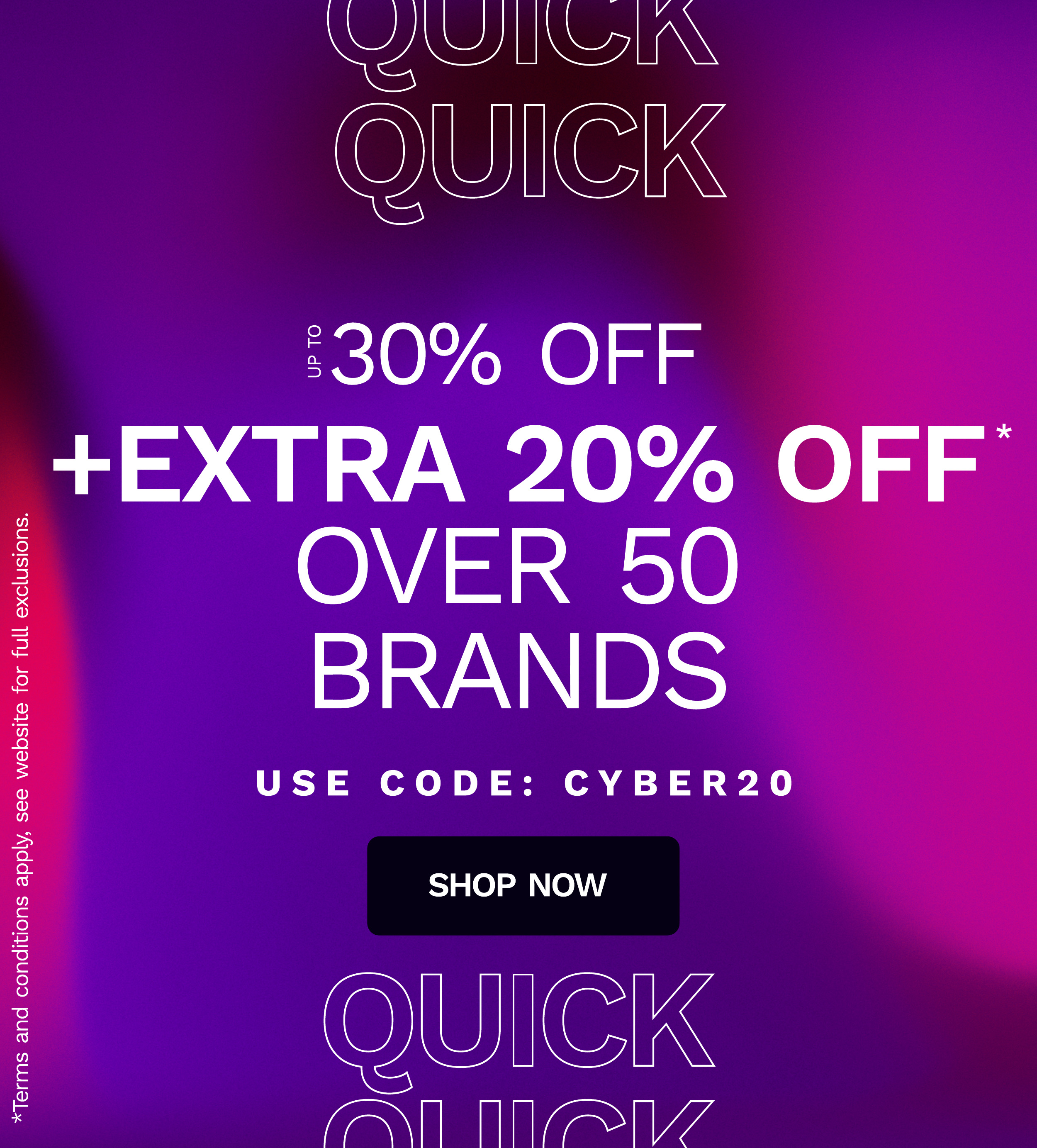 EXTRA 20% OFF