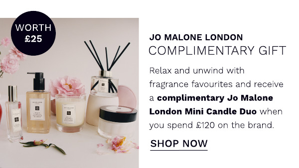 jo malone complimentary gift when you spend 120 on the brand