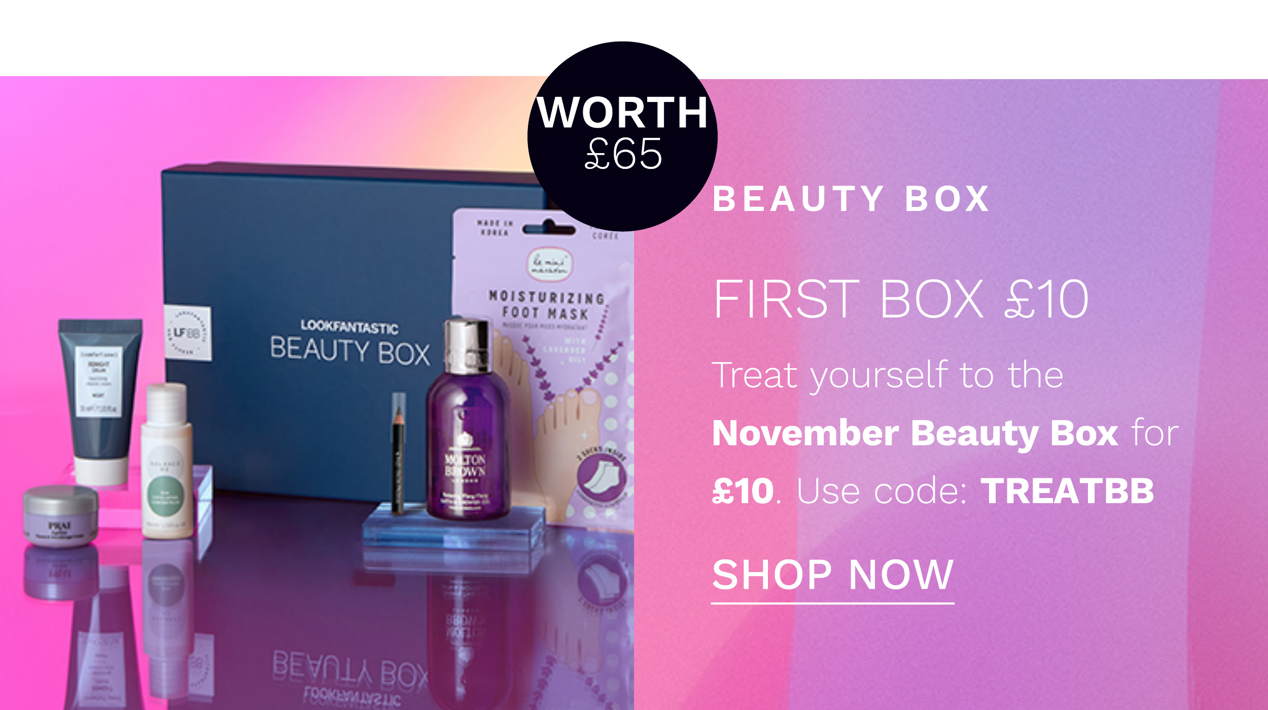 first beauty box for 10 pounds