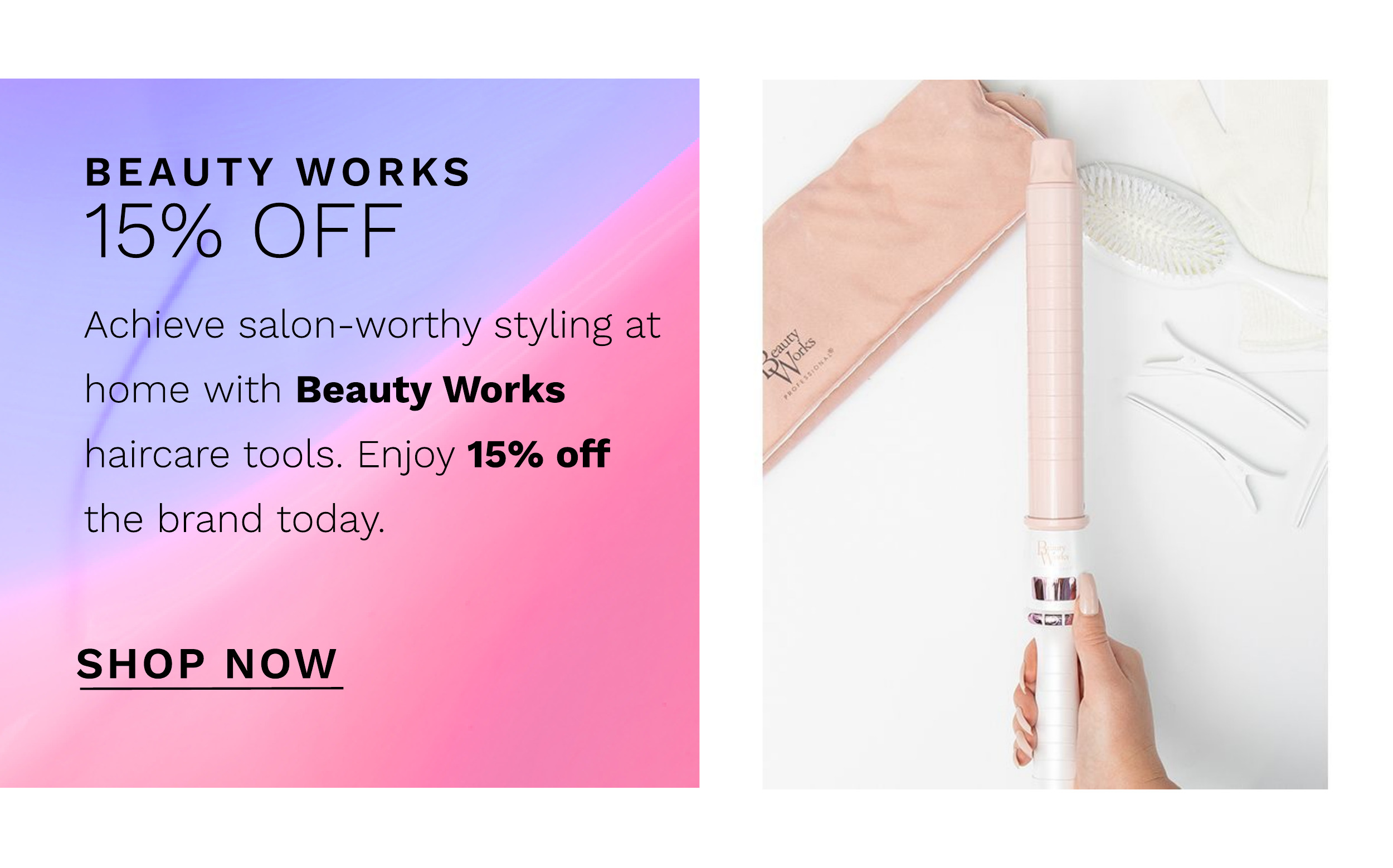 15 percent off beauty works