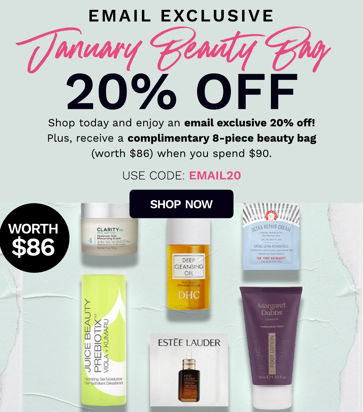 JANUARY BEAUTY BAG