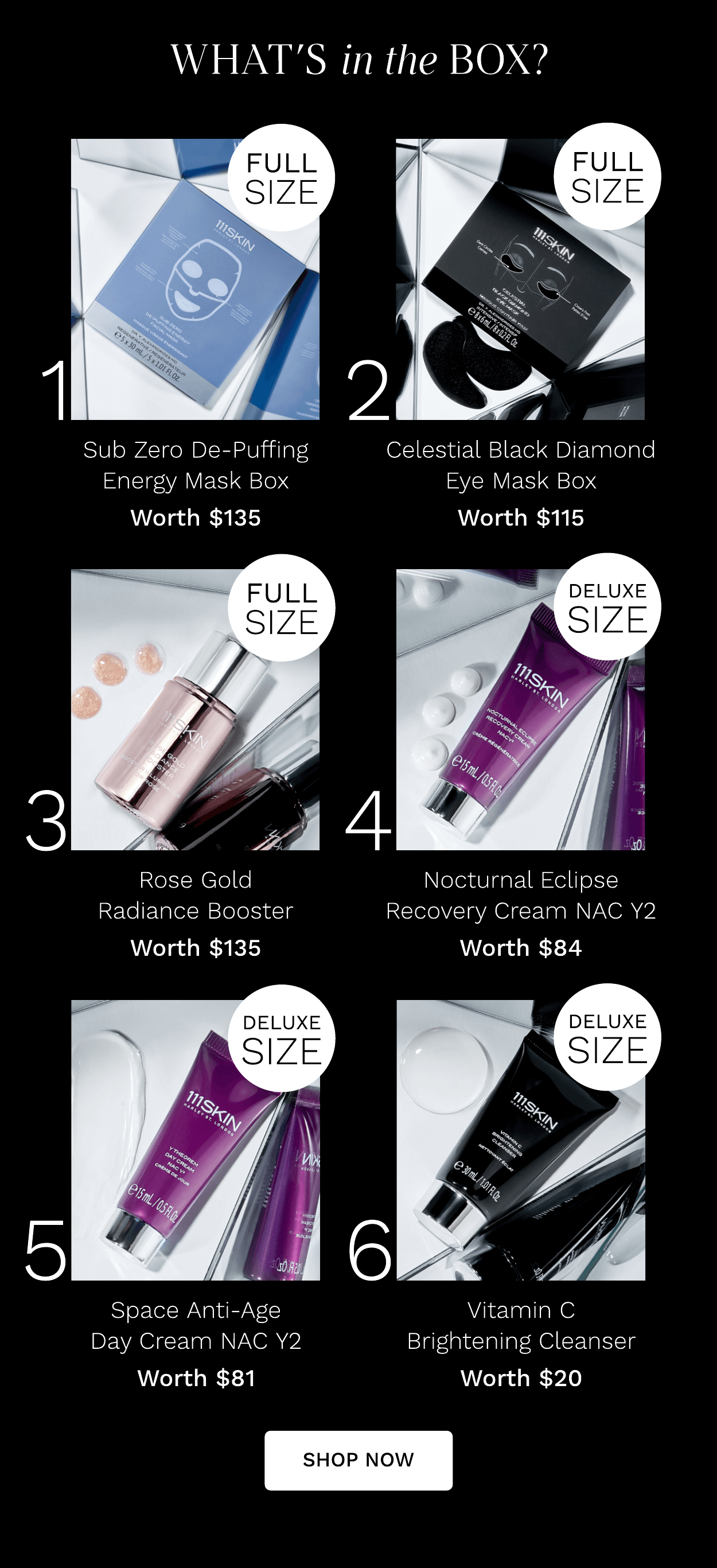 111SKIN LE BOX PRODUCTS
