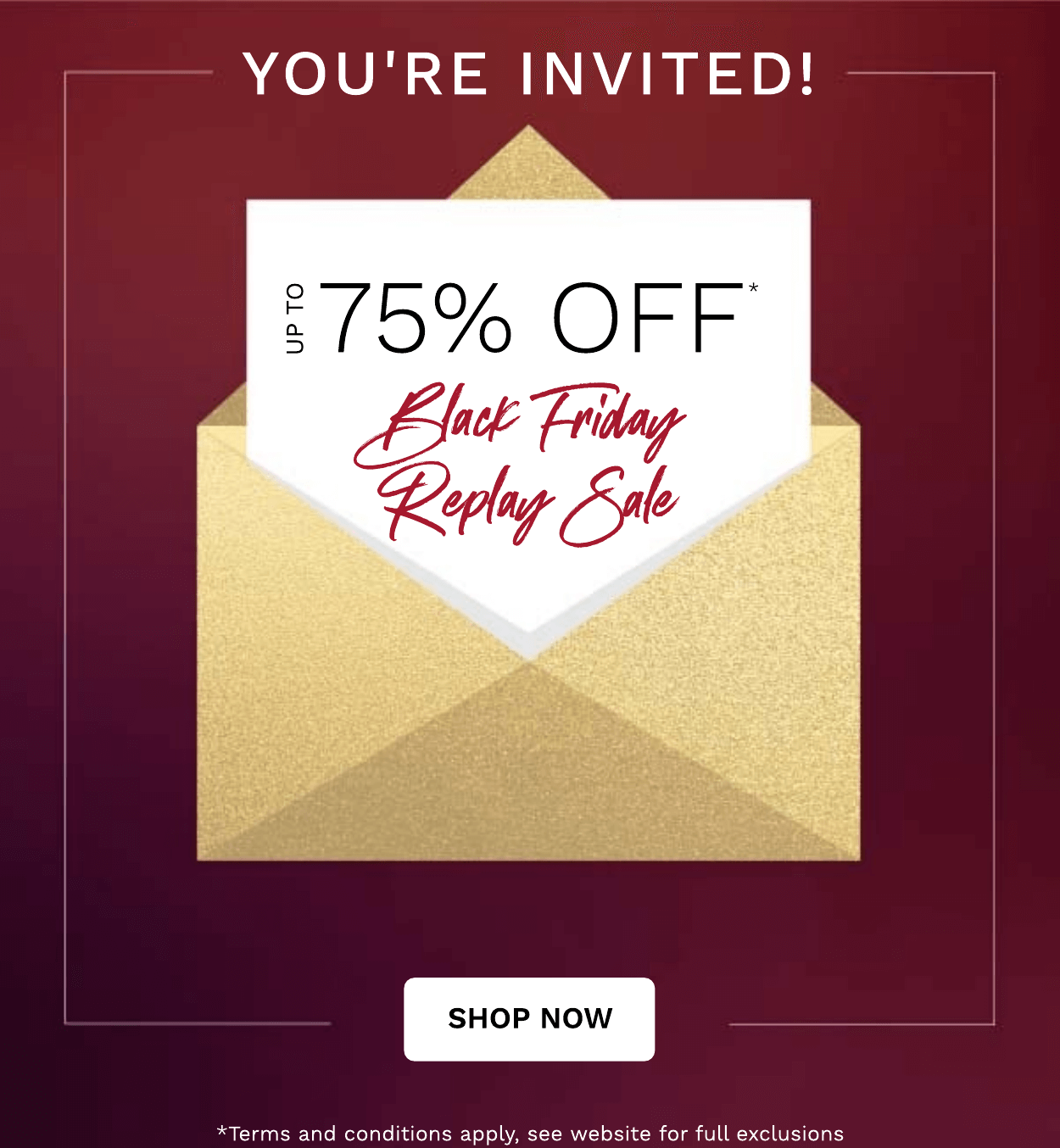 BLACK FRIDAY REPLAY