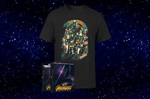 AVENGERS: INFINITY WAR STEELBOOK & T-SHIRT